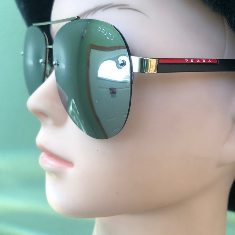 Prada, Women's Grey & Silver Tone No- Rx Sunglasses - Picture 1 of 10